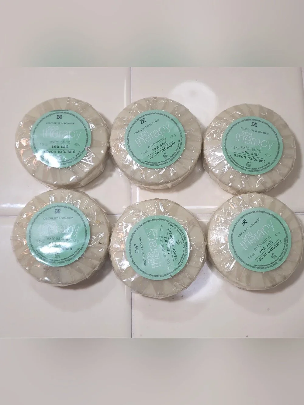 Gilchrist & Soames Luxury Spa Therapy & Cleansing Soap Bar Lot - 12pc Travel Siz